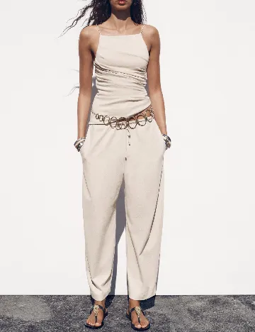 Pantaloni Zara, bej