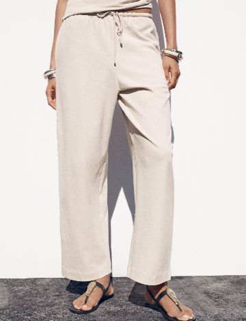 Pantaloni Zara, bej