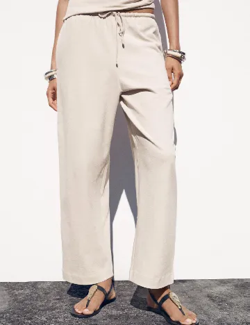 Pantaloni Zara, bej