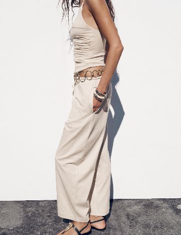 Pantaloni Zara, bej