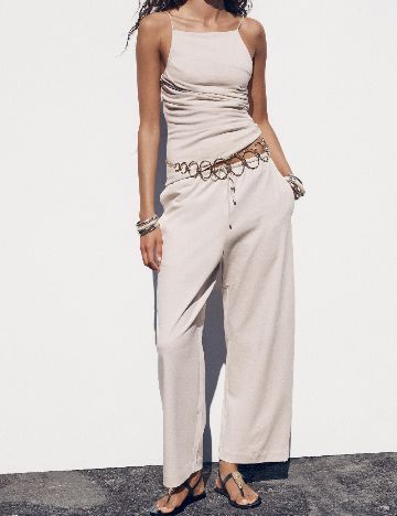 Pantaloni Zara, bej