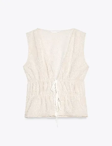 Top Zara, bej