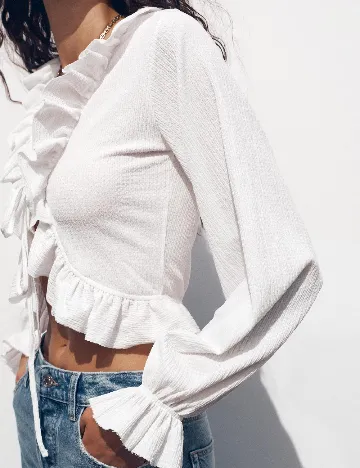 Top Zara, alb