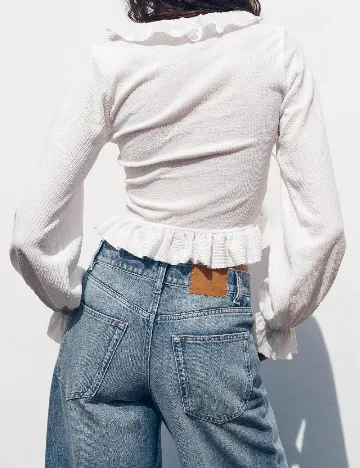 Top Zara, alb