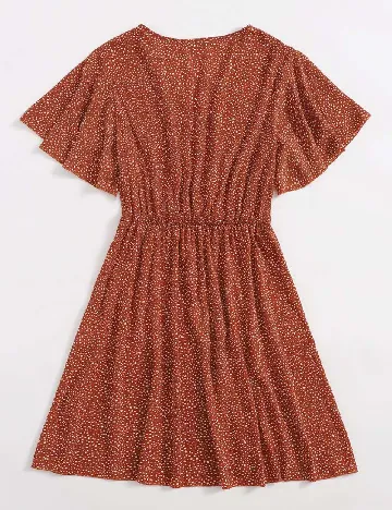 Rochie scurta SHEIN CURVE, caramiziu