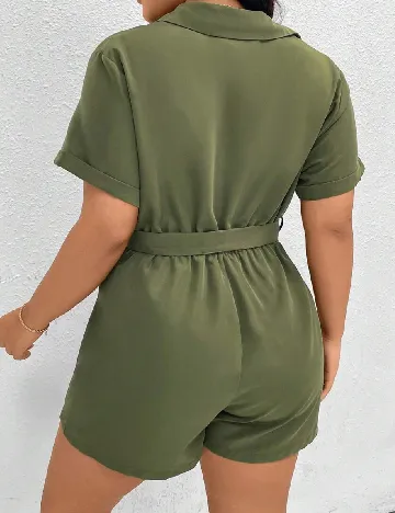 Salopeta SHEIN CURVE, kaki