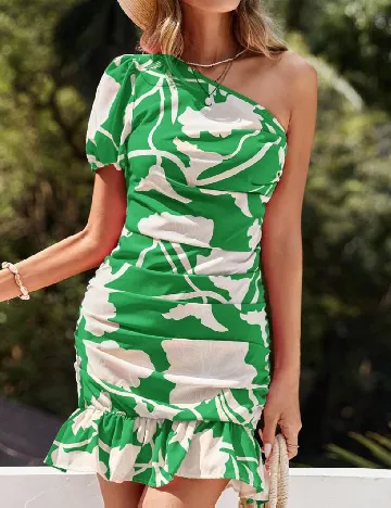 Rochie scurta SHEIN, verde