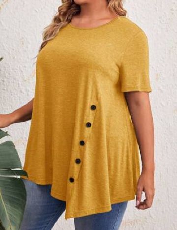 Tricou Emery Rose Curve, galben