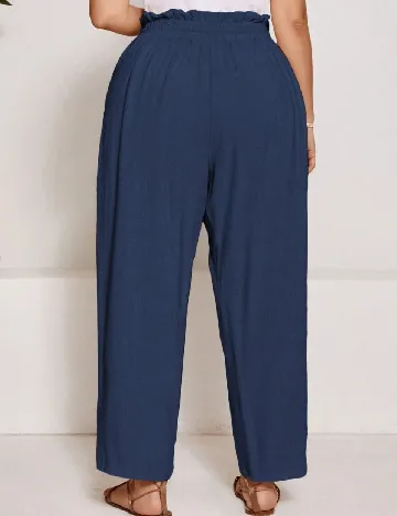 Pantaloni SHEIN CURVE, bleumarin