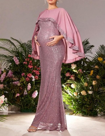 Rochie lunga Dress Alisa Maternity, roz