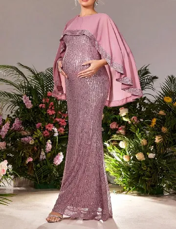 Rochie lunga Dress Alisa Maternity, roz