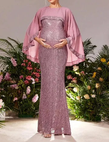 Rochie lunga Dress Alisa Maternity, roz
