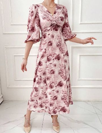 Rochie medie SHEIN, floral print