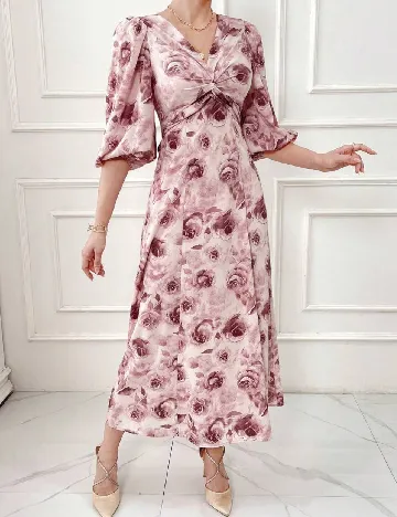 Rochie medie SHEIN, floral print