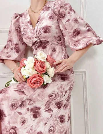 Rochie medie SHEIN, floral print