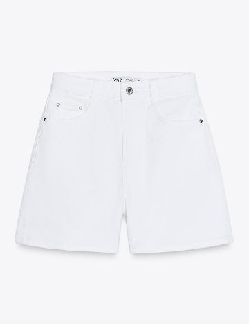 Pantaloni scurti Zara, alb
