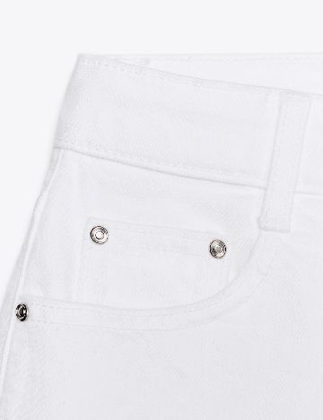 Pantaloni scurti Zara, alb
