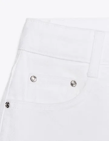 Pantaloni scurti Zara, alb