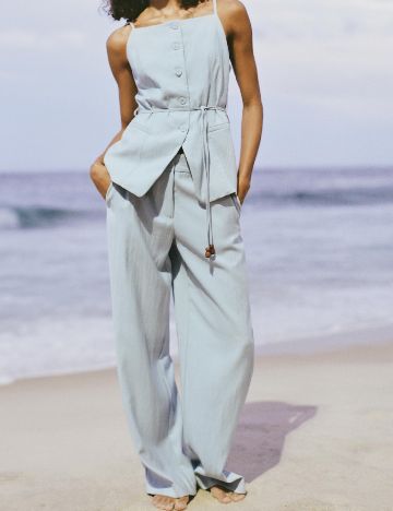 Pantaloni Zara, albastru