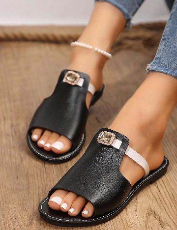 Slapi SHEIN, negru