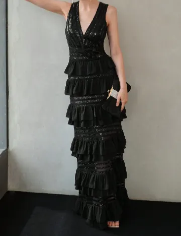 Rochie lunga MOTF, negru