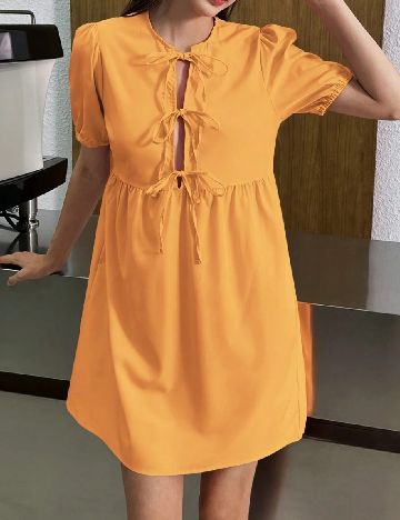 Rochie scurta SHEIN CURVE, portocaliu