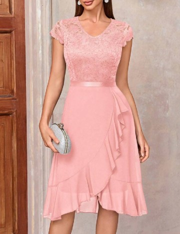 Rochie scurta Miusol, roz