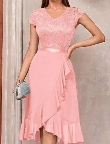 Rochie scurta Miusol, roz