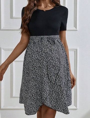 Rochie scurta SHEIN Maternity, negru