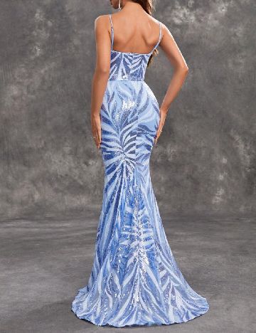 Rochie lunga Giffniseti, albastru