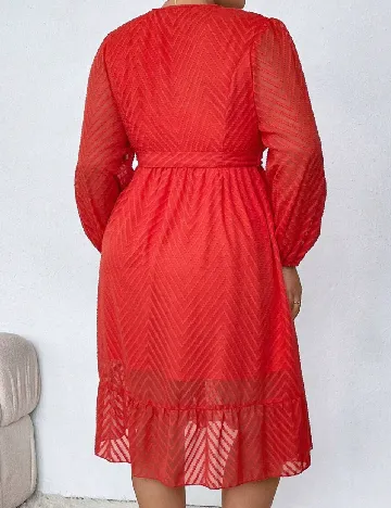 Rochie medie SHEIN CURVE, rosu