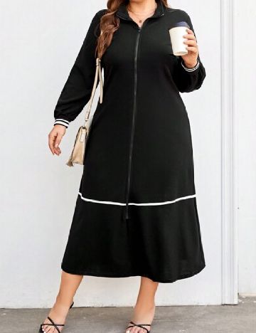 Rochie medie SHEIN CURVE, negru