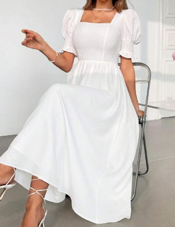 Rochie medie SHEIN, alb