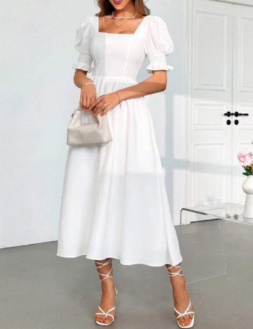 Rochie medie SHEIN, alb