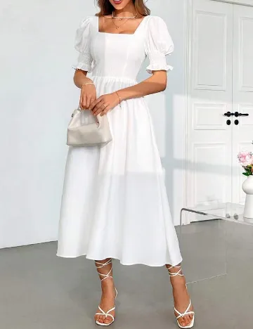 Rochie medie SHEIN, alb