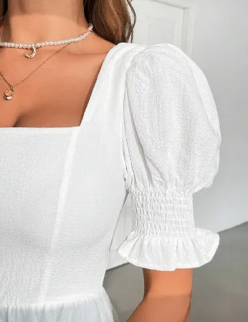 Rochie medie SHEIN, alb