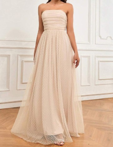 Rochie lunga SHEIN, crem