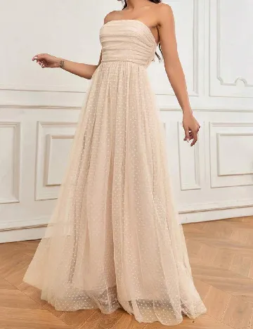 Rochie lunga SHEIN, crem