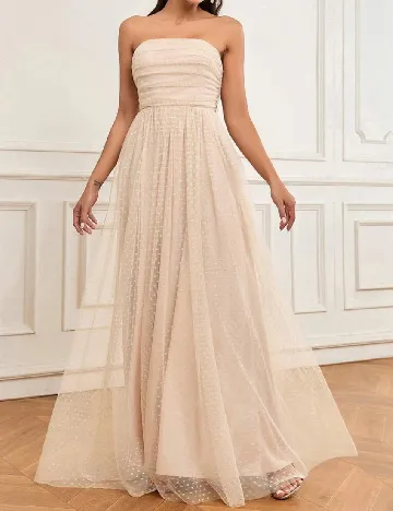 Rochie lunga SHEIN, crem