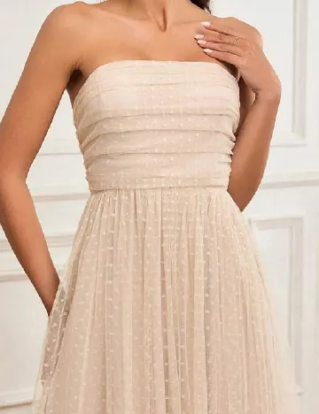 Rochie lunga SHEIN, crem