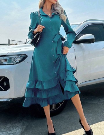 Rochie medie SHEIN, albastru