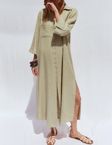Rochie medie Zara, verde