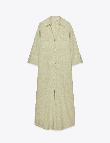 Rochie medie Zara, verde
