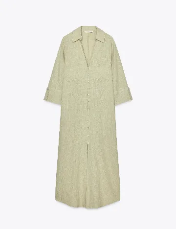 Rochie medie Zara, verde
