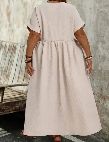 Rochie lunga SHEIN CURVE, crem
