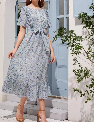 Rochie medie SHEIN, albastru