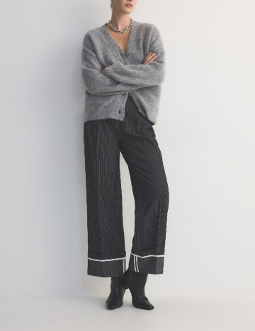 Pantaloni Reserved, gri inchis