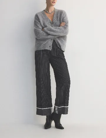 Pantaloni Reserved, gri inchis