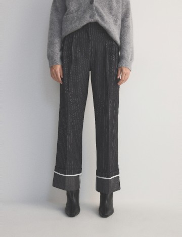 Pantaloni Reserved, gri inchis