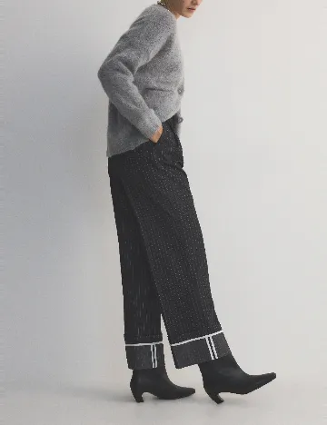 Pantaloni Reserved, gri inchis